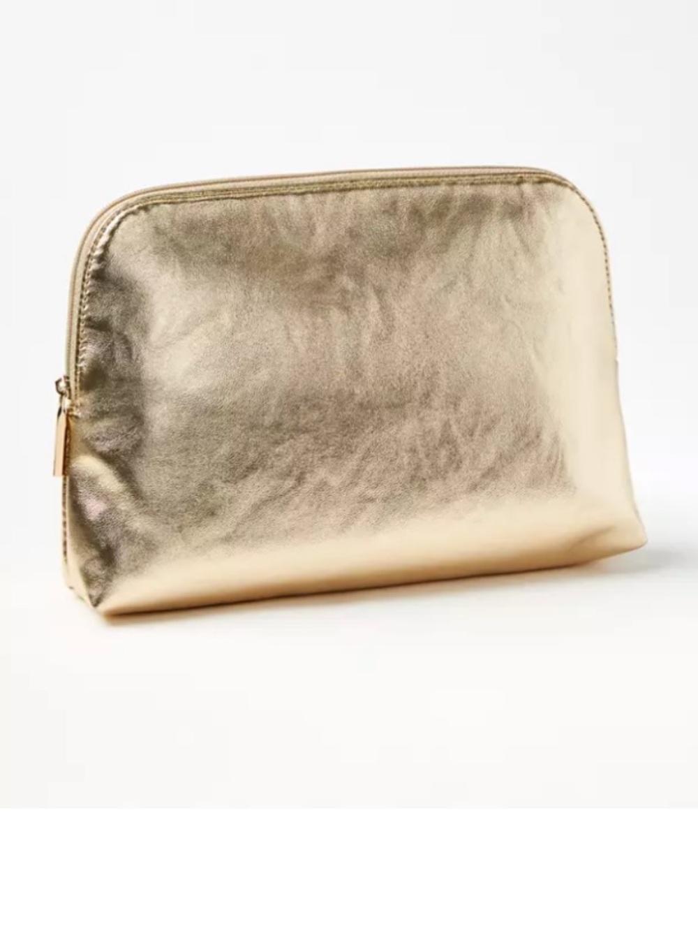 LOFT Metallic Gold Cosmetic Pouch